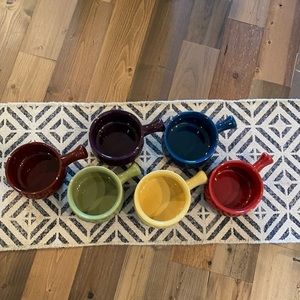 Buchase Stoneware Soup Handle Bowl Soup Crock Set of 6 piece